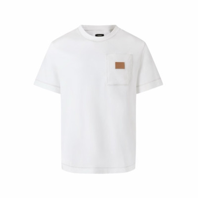 펜디 남성 라운드 반팔 티셔츠 - Fendi Mens Round Tshirt - fec15319x