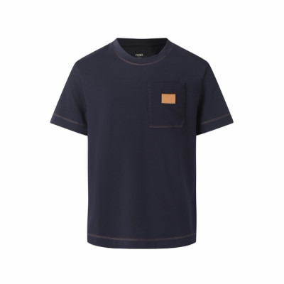 펜디 남성 라운드 반팔 티셔츠 - Fendi Mens Round Tshirt - fec15320x