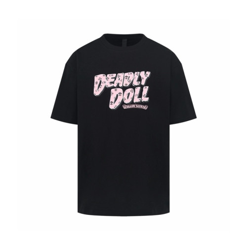 크롬하츠 남성 라운드 반팔티 - Chrom Hearts Mens Round Tshirt - chc15338x