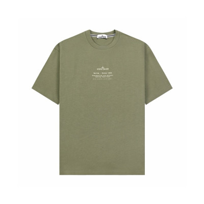 스톤아일랜드 남성 라운드 반팔 티셔츠 - Stone Island Mens Round Tshirt - stc15347x