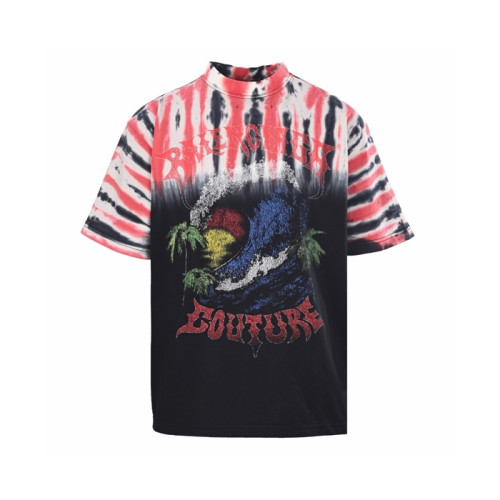 발렌시아가 남성 라운드 반팔 티셔츠 - Balenciaga Mens Round Tshirt - bac15373x