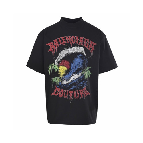 발렌시아가 남성 라운드 반팔 티셔츠 - Balenciaga Mens Round Tshirt - bac15376x