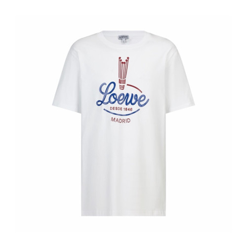 로에베 남성 라운드 반팔티 - Loewe Mens Round Tshirt - loc15383x
