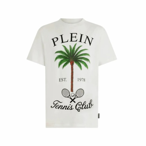 필립플레인 남성 라운드 반팔티 - Philipp-plein Mens Round Tshirt - phc15411x