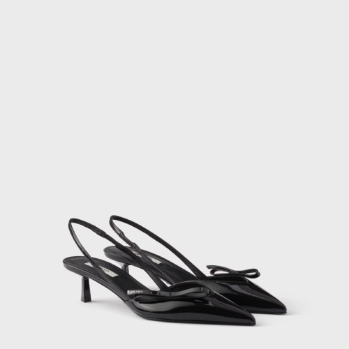 프라다 여성 보우 폰티드 토 슬링백 펌프스 - Prada Womens Bow Ponted Toe Slingback Pumps - prs14038x