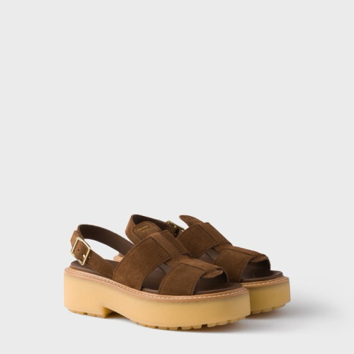 프라다 여성 버클 스트랩 샌들 - Prada Womens Buckle Strap Sandals - prs14040x