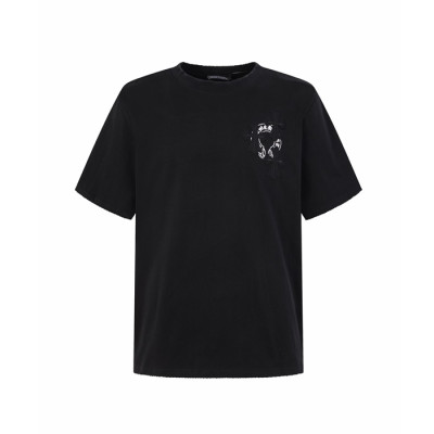 크롬하츠 남성 라운드 반팔티 - Chrom Hearts Mens Round Tshirt - chc15486x