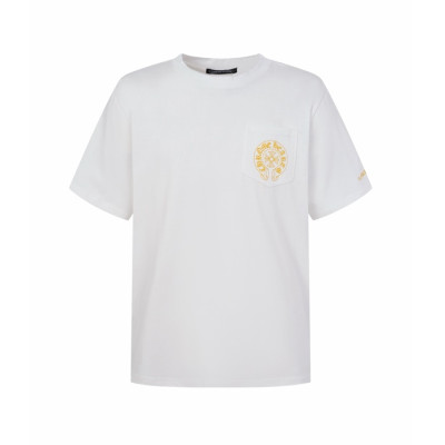 크롬하츠 남성 라운드 반팔티 - Chrom Hearts Mens Round Tshirt - chc15489x