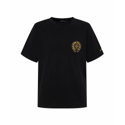 크롬하츠 남성 라운드 반팔티 - Chrom Hearts Mens Round Tshirt - chc15490x
