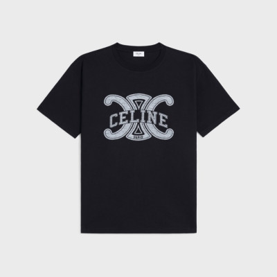 셀린느 남성 반팔 티셔츠 - Celine Mens Round Tshirt - cec15497x