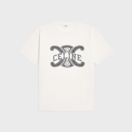 셀린느 남성 반팔 티셔츠 - Celine Mens Round Tshirt - cec15498x