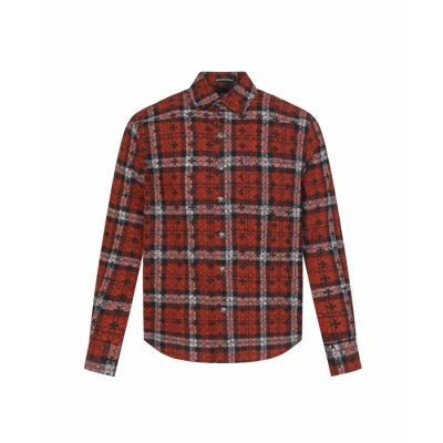 크롬하츠 남성 체크 셔츠 - Chrom hearts Mens Flanner Shirts - chc15506x
