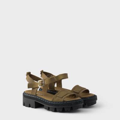프라다 여성 캔버스 샌들 - Prada Womens Canvas Sandals - prs14073x