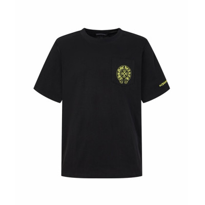 크롬하츠 남성 라운드 반팔티 - Chrom Hearts Mens Round Tshirt - chc15513x