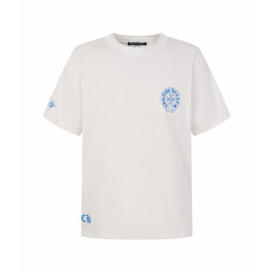 크롬하츠 남성 라운드 반팔티 - Chrom Hearts Mens Round Tshirt - chc15514x