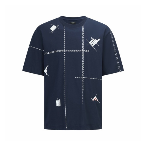 펜디 남성 라운드 반팔 티셔츠 - Fendi Mens Round Tshirt - fec15560x