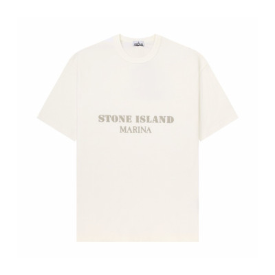 스톤아일랜드 남성 라운드 반팔 티셔츠 - Stone Island Mens Round Tshirt - stc15685x