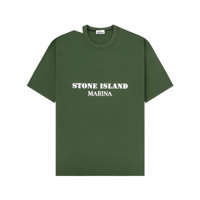 스톤아일랜드 남성 라운드 반팔 티셔츠 - Stone Island Mens Round Tshirt - stc15686x