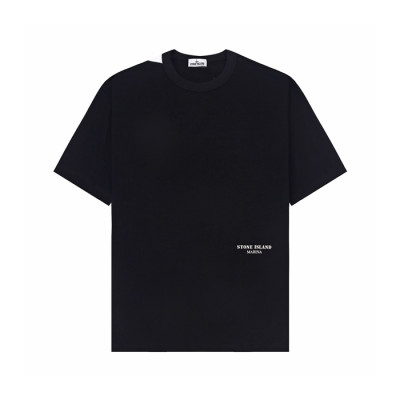 스톤아일랜드 남성 라운드 반팔 티셔츠 - Stone Island Mens Round Tshirt - stc15687x