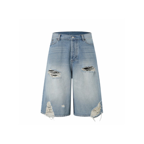 아크네 남성 루즈핏 쇼츠 - Acne Studios Mens Loose Fit Denim Shorts - anc15713x