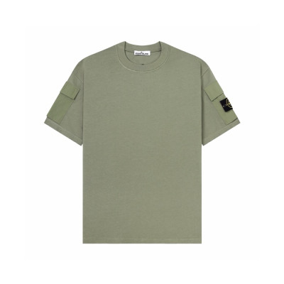 스톤아일랜드 남성 라운드 반팔 티셔츠 - Stone Island Mens Round Tshirt - stc15728x