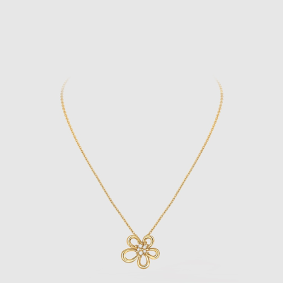 반클리프 아펠 여성 플라워 레이스 펜던트 네크리스 - Van Cleef & Arpels Womens Flower Lace Pendant Necklace - acc7835x