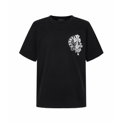 크롬하츠 남성 라운드 반팔티 - Chrom Hearts Mens Round Tshirt - chc15763x
