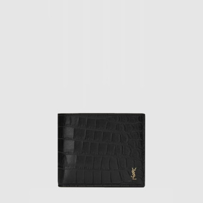 입생로랑 남성 미니 카산드라 이스트웨스트 지갑 - Saint Laurent Mens Mini Cassandre Eastwest Wallet - ysw931x