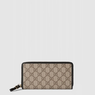 구찌 남성 GG 엠블럼 지퍼 장지갑 - Gucci Mens GG Emblem Zipper Long Wallet - guw952x