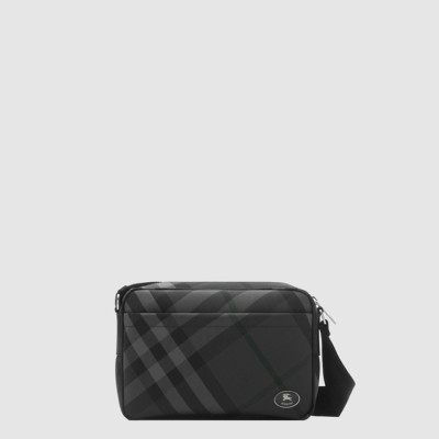 버버리 남성 슬림 그리드 크로스바디 백 - Burberry Mens Slim Grid Crossbody Bag - bub16072x