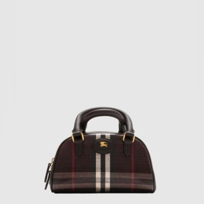 버버리 여성 미니 하이랜드 볼링 백 - Burberry Womens Mini Highland Bowling Bag - bub16093x