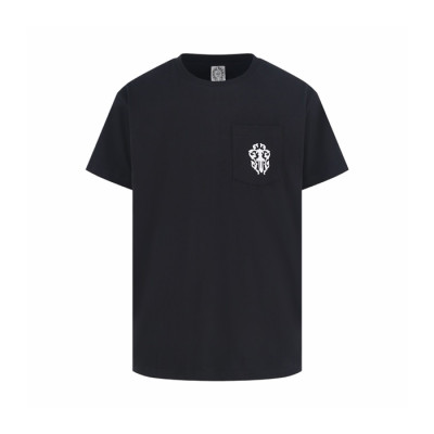 크롬하츠 남성 라운드 반팔티 - Chrom Hearts Mens Round Tshirt - chc15835x