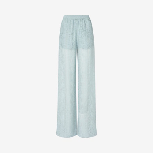 펜디 여성 FF 번아웃 팬츠 - Fendi Womens FF Burnout Trousers - fec15877x