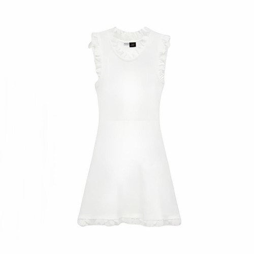 로에베 여성 러플 아나그램 미니 드레스 - Loewe Womens Ruffled Anagram Mini Dress - loe15878x