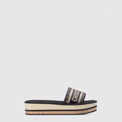디올 여성 디오리비에라 디 웨이 플랫폼 뮬 - Dior Womens Dentelle Hill Slide - dis14367x