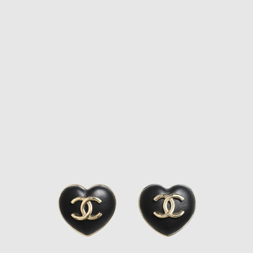 샤넬 여성 CC 하트 레더 이어링 - Chanel Womens CC Heart Leather Earring - acc8035x