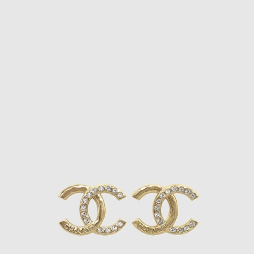 샤넬 여성 CC 골드 메탈 이어링 - Chanel Womens CC Gold Metal Earring - acc8041x