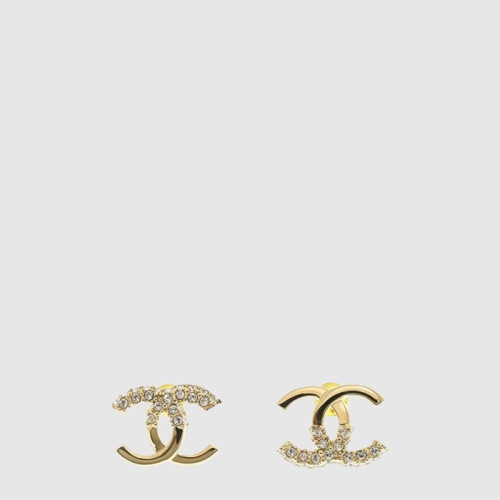 샤넬 여성 메탈 디아만테 골드 크리스탈 이어링 - Chanel Womens Metal Diamante Gold Crystal Earring - acc8051x