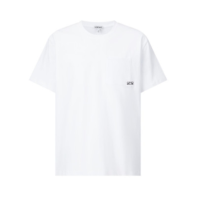 로에베 남성 라운드 반팔티 - Loewe Mens Round Tshirt - loc15902x