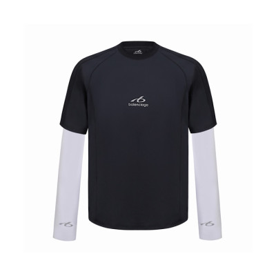 발렌시아가 남성 라운드 긴팔티 - Balenciaga Mens Round Tshirt - bac15920x