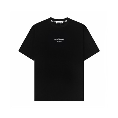 스톤아일랜드 남성 라운드 반팔 티셔츠 - Stone Island Mens Round Tshirt - stc15926x