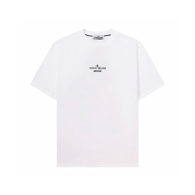 스톤아일랜드 남성 라운드 반팔 티셔츠 - Stone Island Mens Round Tshirt - stc15929x