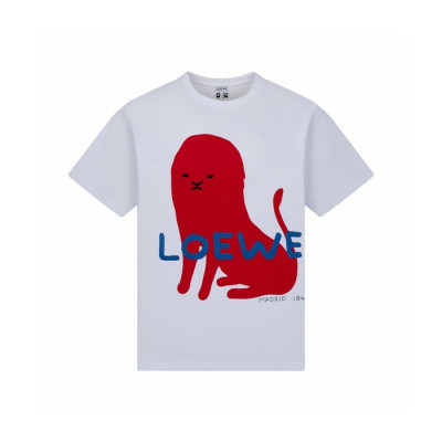로에베 남성 라운드 반팔티 - Loewe Mens Round Tshirt - loc15946x