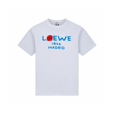 로에베 남성 라운드 반팔티 - Loewe Mens Round Tshirt - loc15950x