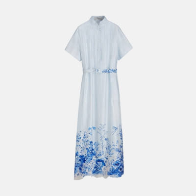 디올 여성 디오리비에라 롱 벨트 셔츠 드레스 - Dior Womens Dioriviera Long Belted Shirtdress - dic15986x