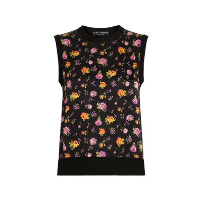 돌체앤가바나 여성 플로럴 탱크탑 - Dolce&Gabbana Womens Floral Tank Top - doc16030x