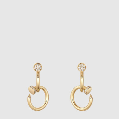 까르띠에 여성 저스트 앵 끌루 이어링 더블 다이아몬드 - Cartier Womens Juste un Clou Earring Double Diamond - acc8091x