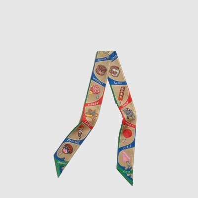 에르메스 여성 퍼니 아이스크림 트윌리 - Hermes Womens Funny Ice Cream Twilly - acc8167x