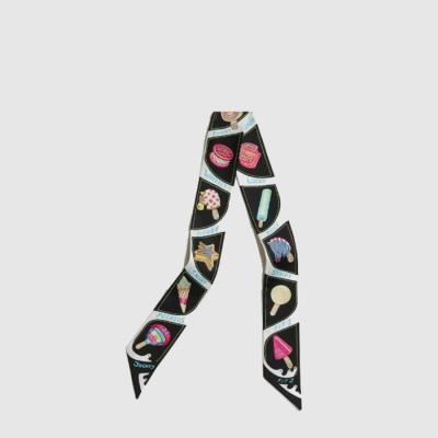 에르메스 여성 퍼니 아이스크림 트윌리 - Hermes Womens Funny Ice Cream Twilly - acc8169x