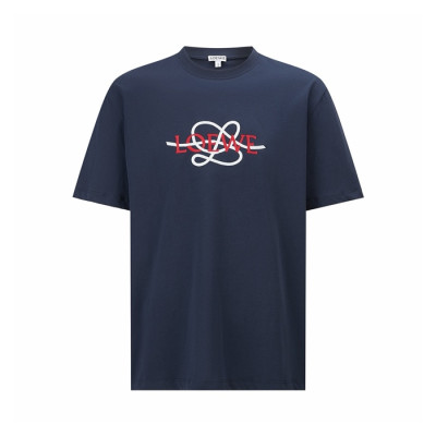 로에베 남성 라운드 반팔티 - Loewe Mens Round Tshirt - loc16059x